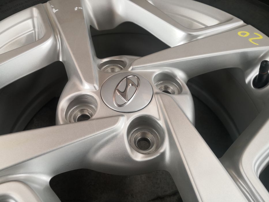 4x100 hyundai Хюндай 4х100 джанти с датчици 185 55 15 гуми dot 23 като нови