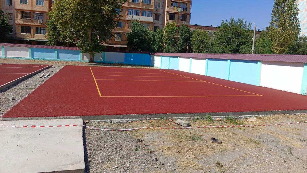 Резиновое покрытие для теннисного корта Rezina qoplama