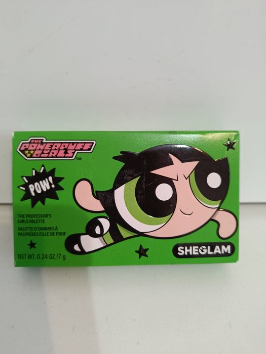 Paleta noua farduri trusa machiaj nuanțe de verde Buttercup Powerpuff
