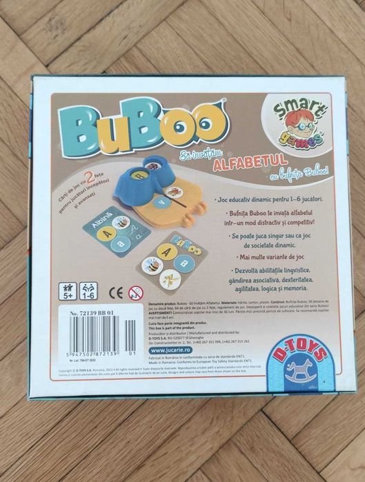 Joc educativ D-Toys Bufnita Buboo, Sa Invatam Alfabetul