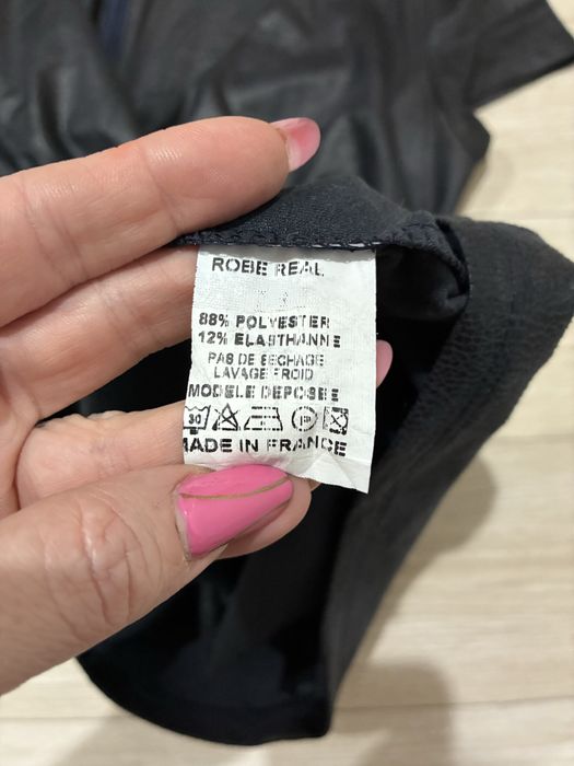 Rochie RevD’Elle Paris- imitatie piele calitate superioara