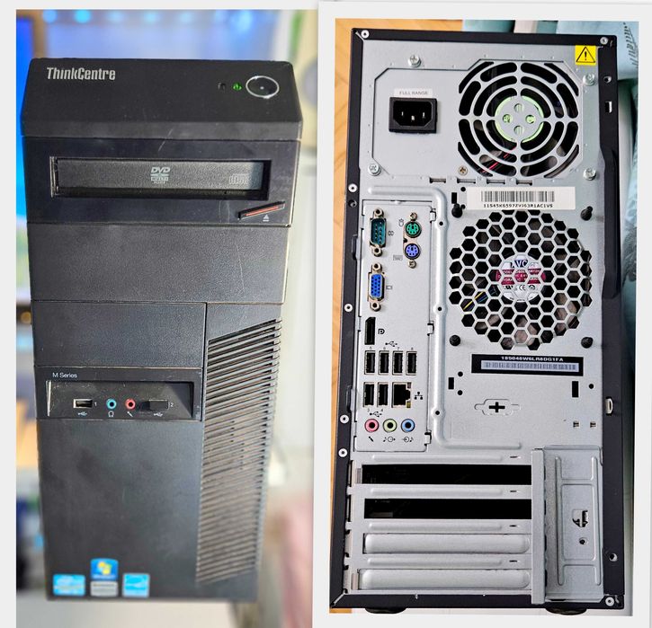 Компютър LENOVO с монитор LENOVO и клавиатура