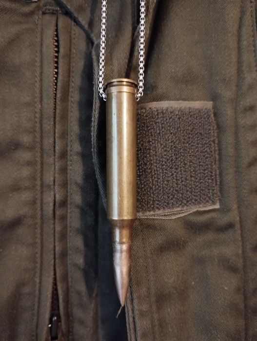 Lantisor cartus real de sniper dezamorsat colier glont