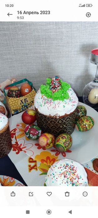 Пасхальные куличи. Пасха. Яйца.