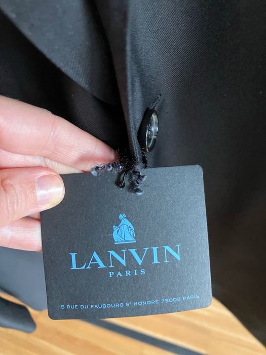 Луксозен костюм LANVIN Paris – Чисто нов – Размер 48 – 100% вълна
