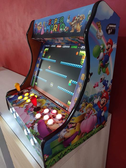 Cabinet Arcade Bartop Retro – 10.000 Jocuri Clasice Incluse!