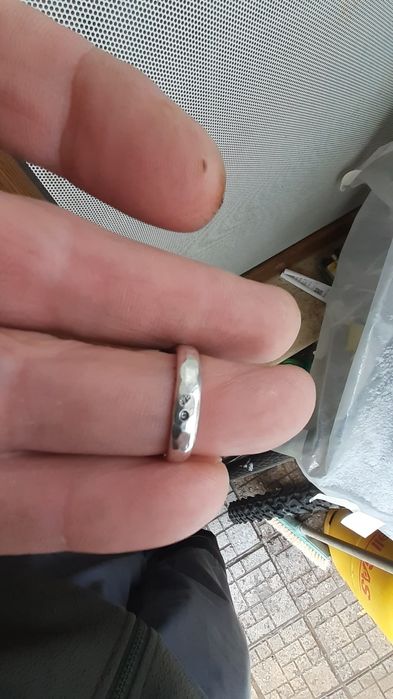 Сребърен пръстен с хематит