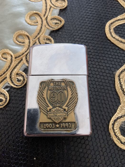 Brichetă Zippo Originală Harley-Davidson 90 Years Anniversary (1993) - Colecție