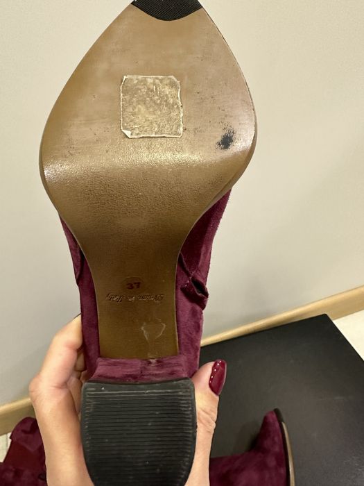 Ботуши естествен велур