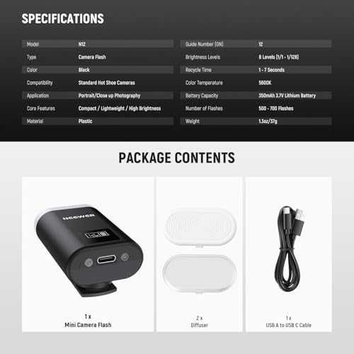 Нова Компактна фото светкавица NEEWER BASICS за камери с hot shoe фото