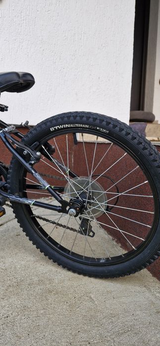 Bicicleta MTB Rockrider ST500 20" Negru copii 6-9 ani - Casca CADOU