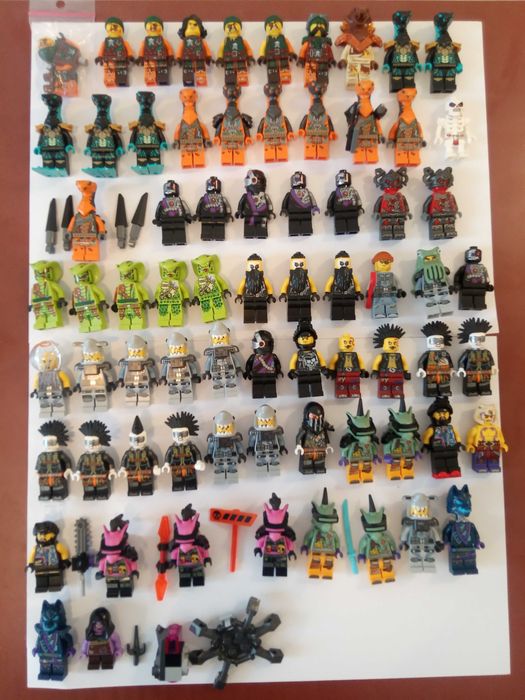 Colectie Minifigurine Lego Ninjago originale din toate timpurile,stare foarte buna