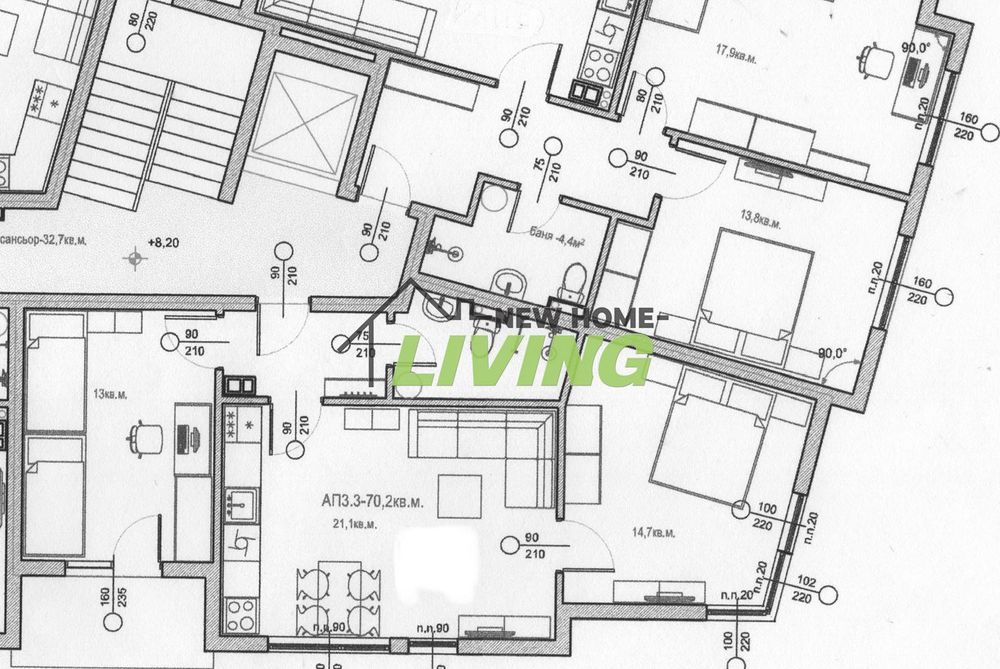 Продава се Тристаен апартамент в Пазарджик, Център - 80 кв.м за 1125 €/кв.м - Снимка #10