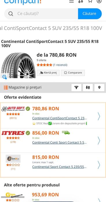 Anvelope vara 235.55.18’ Continental ‘25
