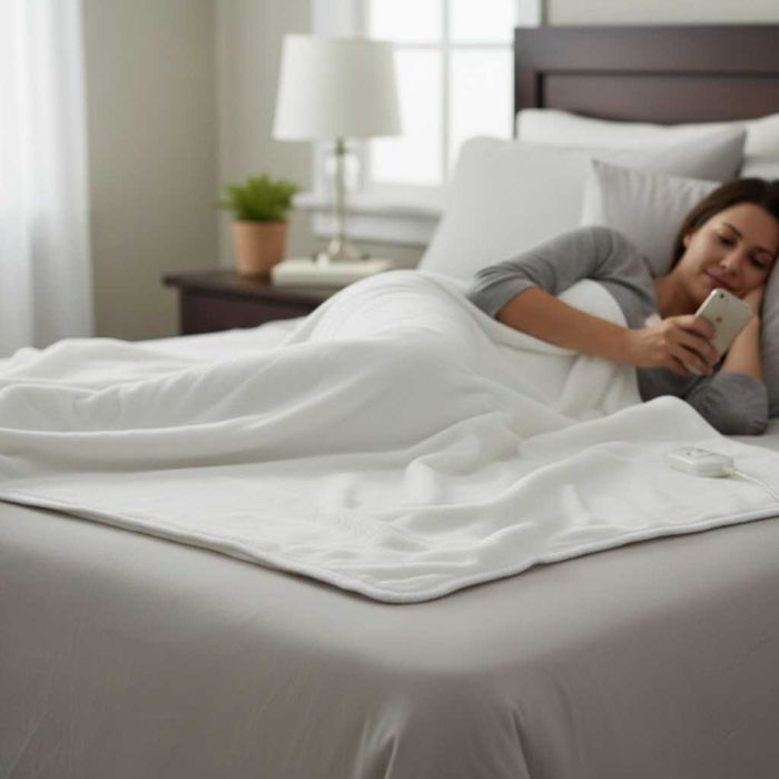 Електрическо одеяло Rosberg, Защита от прегряване, LED индикатор