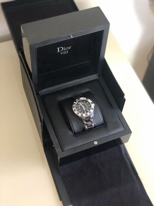 Часы Dior оригинал бриллианты сталь керамика