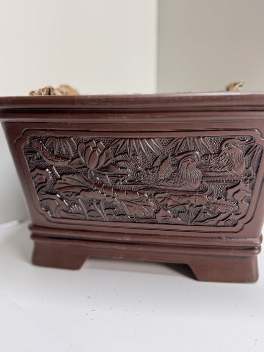 Горшки кирамика с потдоном