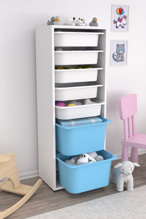 Етажерка за играчки със 7 кошници Промоция!