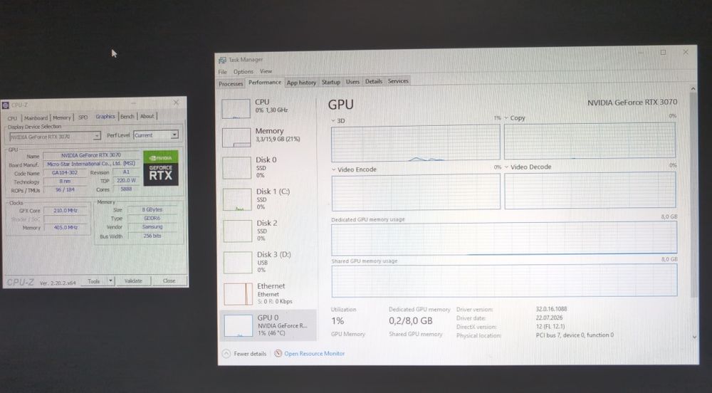 Nvidia Geforce 3070 rtx MSI