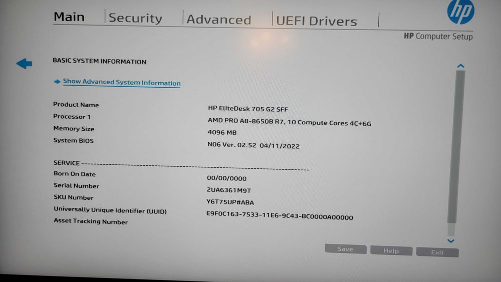 PC HP EliteDesk 705 G2 SFF si Kit Retro Gigabyte G41MT-S2P+ Core(TM)2 Duo E8400+2 Gb RAM