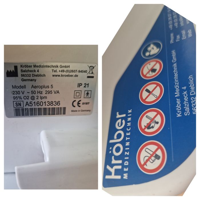 Concentrator de oxigen aproape nou