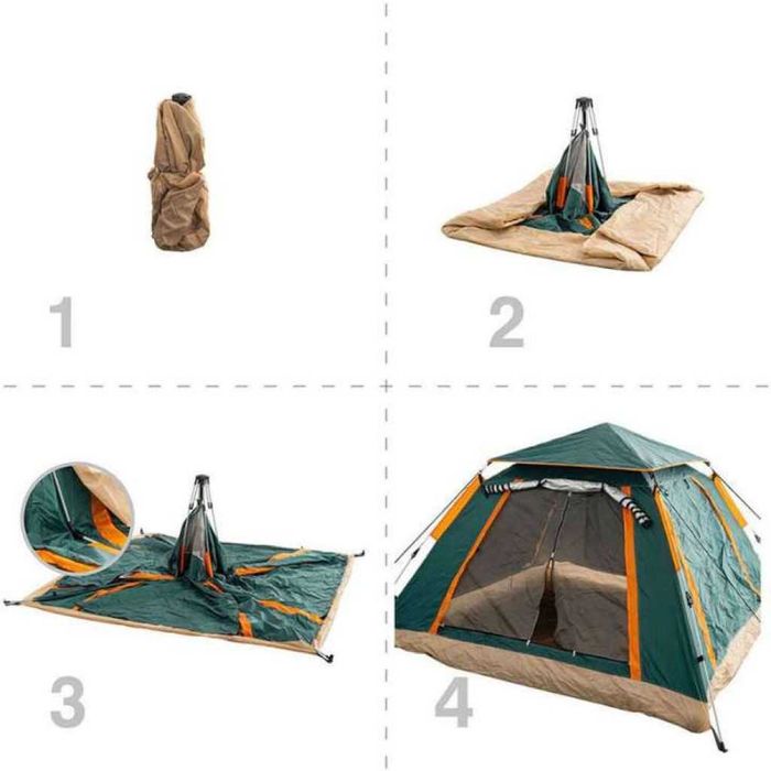 Палатка, 4 местна, Muhler 2008, 220x220xH100см.