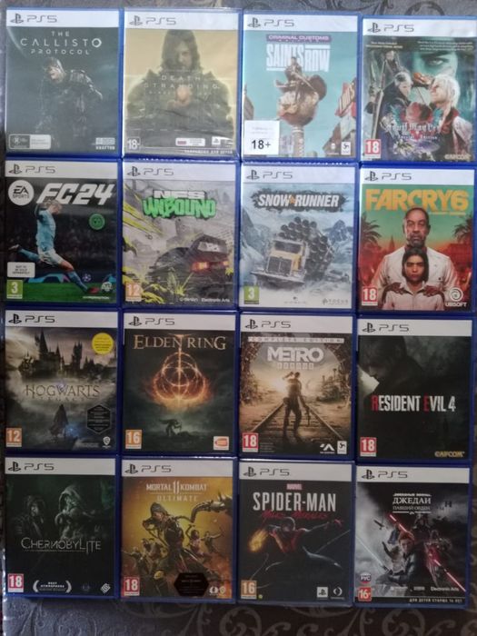 Игровые диски PS4 PS5 x-box
