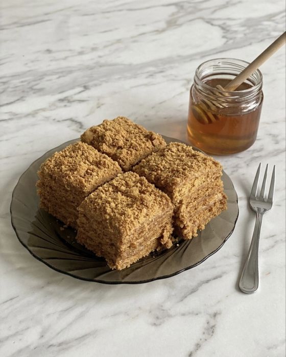 Asalli tort / МЕДОВИК торт домашний (прямоугольный) на заказ