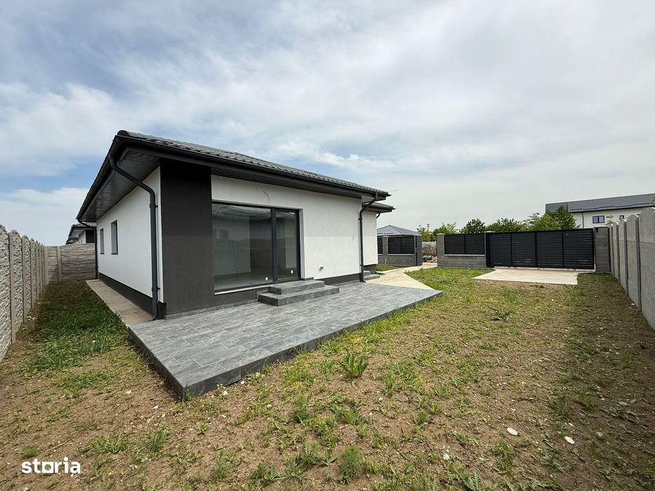 Casa pe parter cu 4 camere , incalzire in pardoseala , teren 400 mp