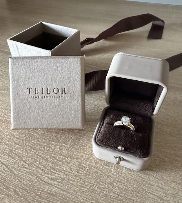 Inel de logodnă Teilor cu diamant natural 0,42 ct – Aur 18K