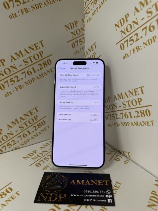 NDP Amanet Braila Iphone 16 Pro Max(48244)