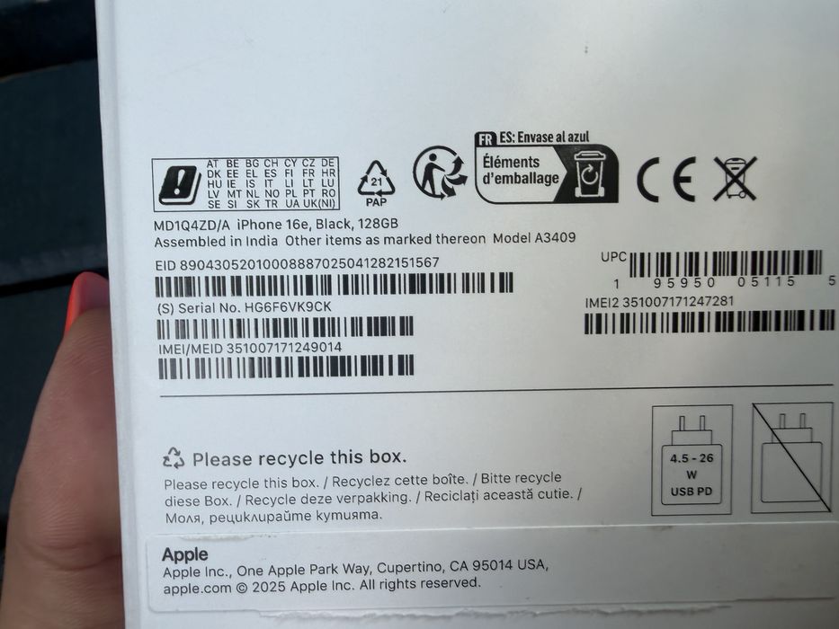 Iphone 16e 128gb