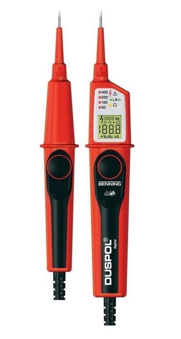 Професионален двуполюсен тестер за напрежение Benning DUSPOL Digital,