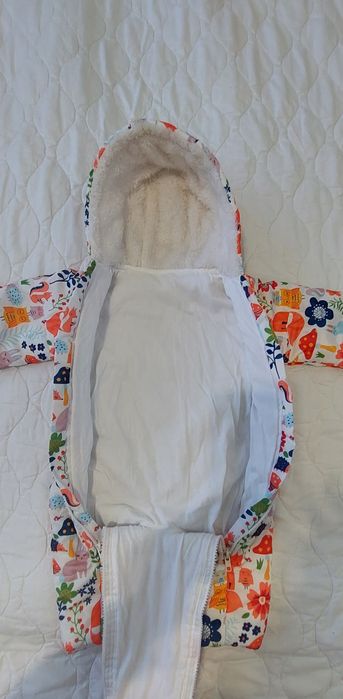 Страхотен Зимен гащеризон, 6 м., НОВИ беб.обувки No19