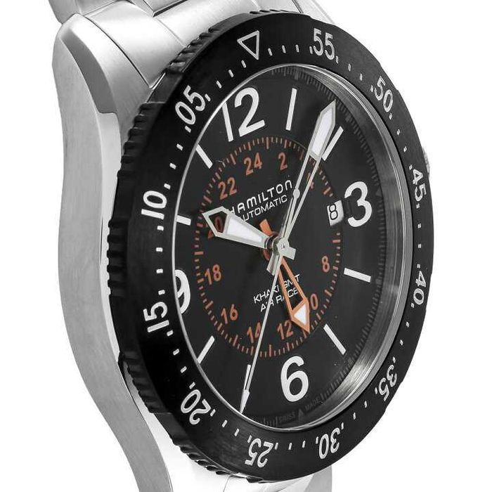Hamilton khaki GMT 44mm. Air race Automatic Swiss ETA-2892