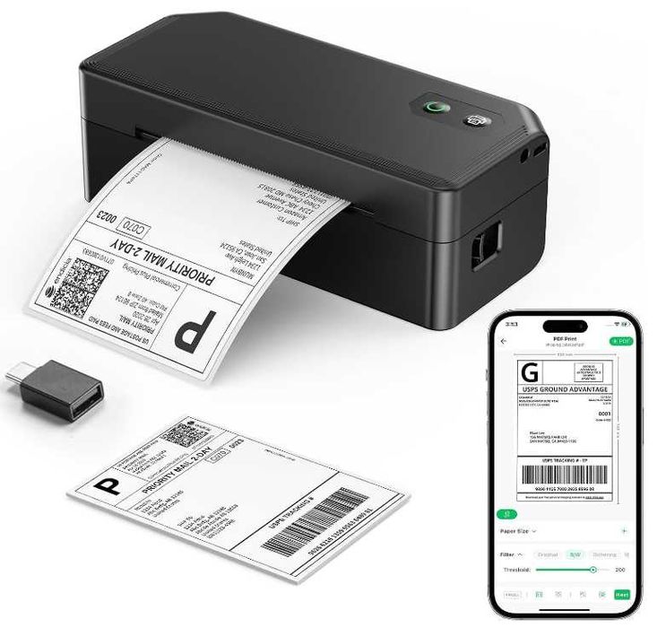 Термопринтер за етикети SVANTTO (Bluetooth/USB, 4x6 shipping labels)