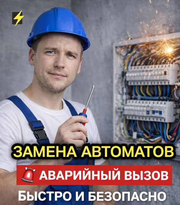 Электрик недорого 24/7 Алматы