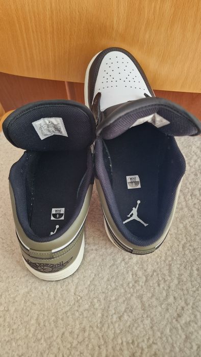 The Nike Air Jordan 1 Low 'Black Toe Medium Olive'
