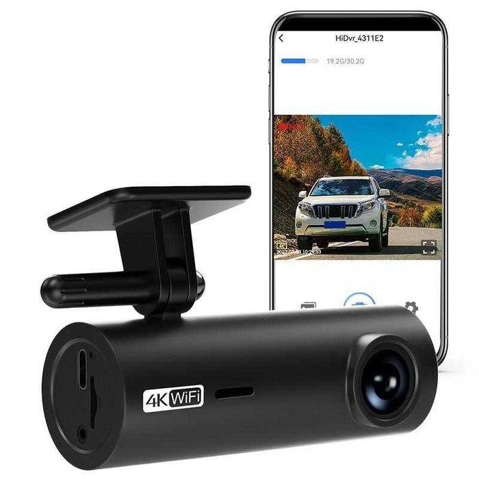 Camera Auto 4K | Aplicatie Telefon | Wi-Fi | Card SD 32GB