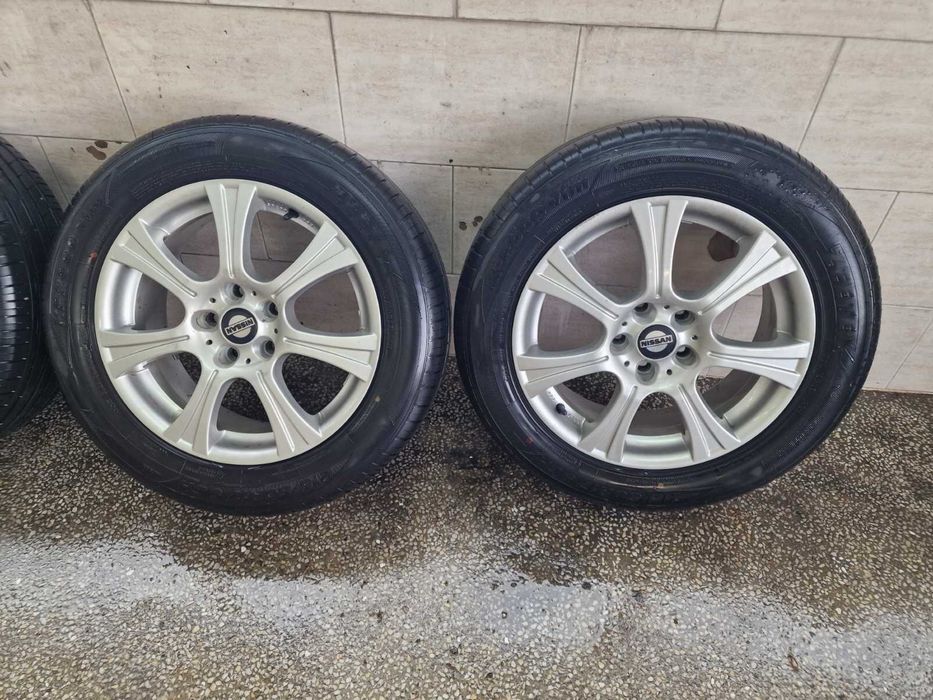 Алуминиеви джанти с гуми за Nissan 5x114,3x17
