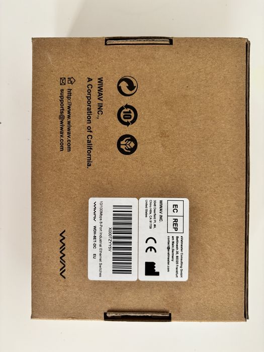 Switch Industrial 8 Porturi Gigabit WIWAV WDH-8ET-DC