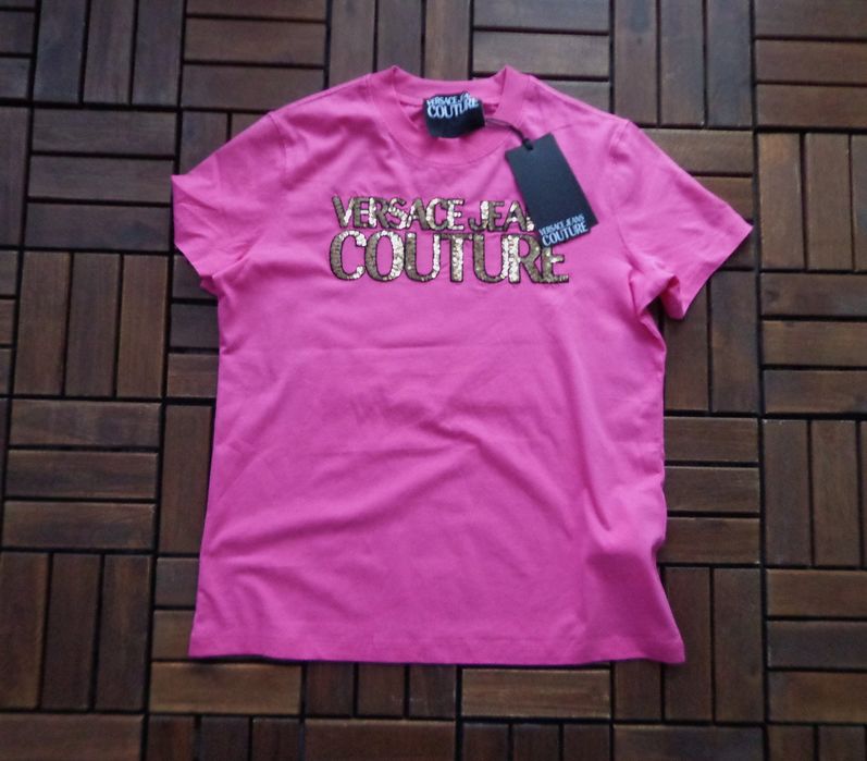 Дамска тениска Versace Jeans Couture Sequin logo T-shirt