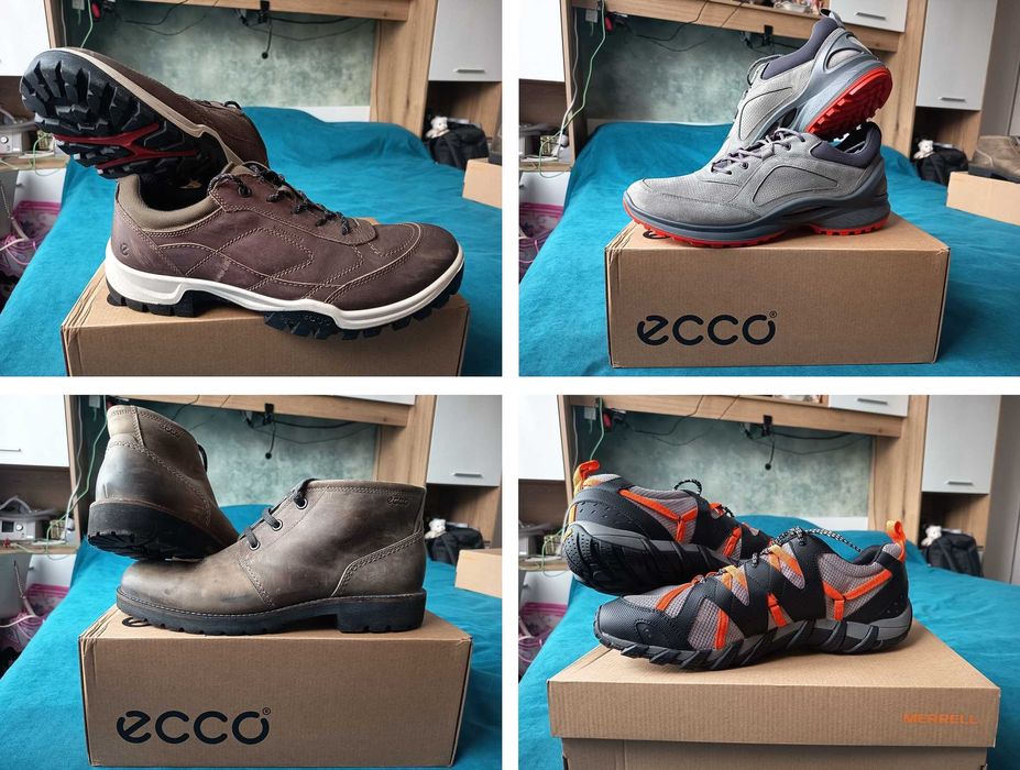 4 чифта Ecco и Merrell № 46, 47