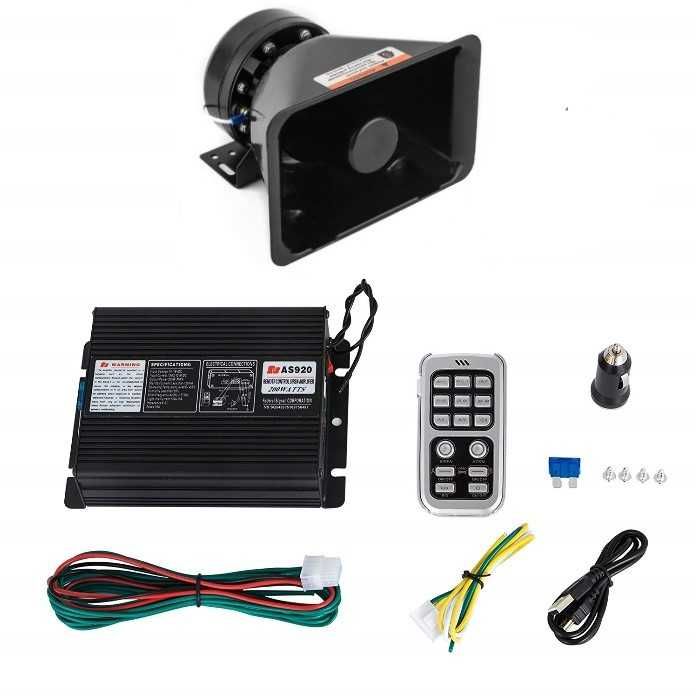 Сирена с високоговорител Automat-AS920, 12V, 200W