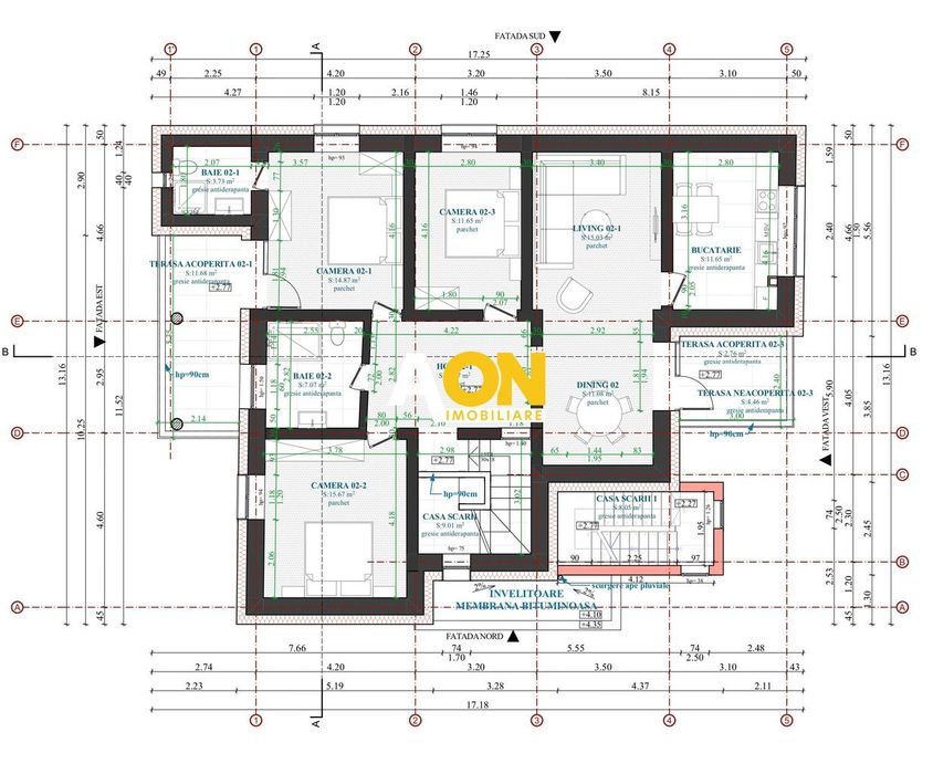 Apartament tip duplex, D+E, 5 camere, la cheie, 450 mp teren, Barabant