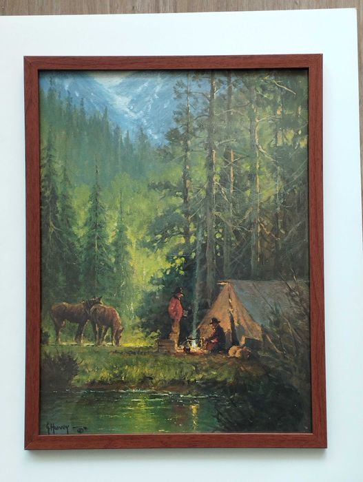 Картина репродукция дигитален принт от G.Harvey. Картина"Две танцьорки