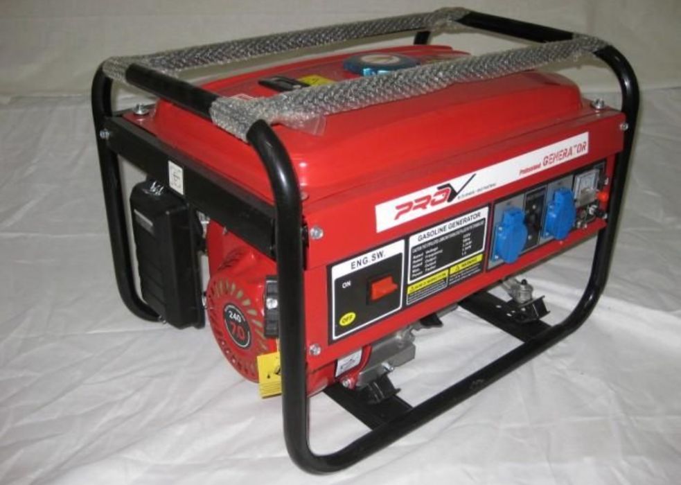 Бензинов  Генератор за ток 2.2 KW монофазен с медни намотки агрегат