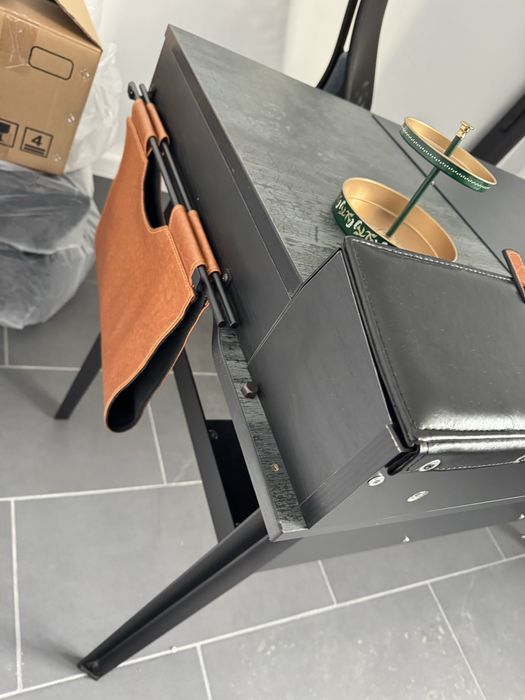 Birou de studiu Dark Metal 134x62x80