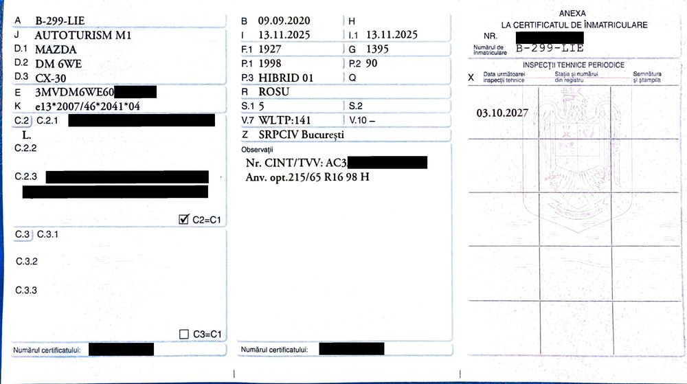 Mazda CX-30 2020, dotari full, camere 360, istoric 100% reprezentanta