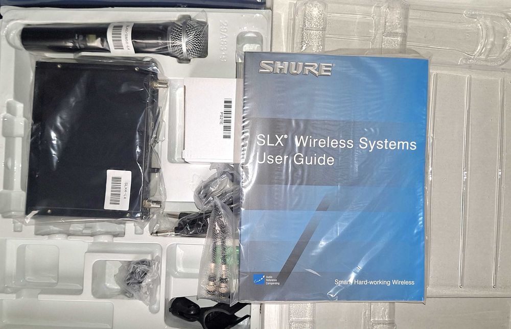 Microfon wireless Shure SM 58 SLX 2 cu reciver SLX 4 NOU SIGILAT